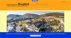 Desktop Screenshot of hotel-burgblick.de