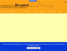 Tablet Screenshot of hotel-burgblick.de